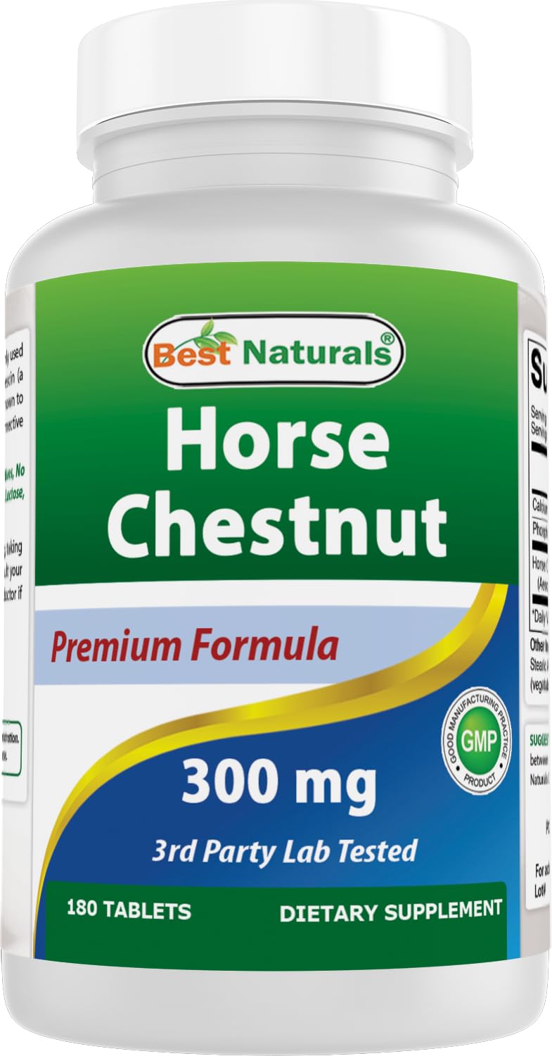 Foto 1 | Extracto De Castaño De Indias Supplement Best Naturals 300 Mg 180 Comprimidos - Venta Internacional.