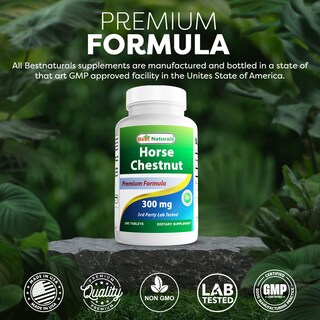 Foto 5 | Extracto De Castaño De Indias Supplement Best Naturals 300 Mg 180 Comprimidos - Venta Internacional.