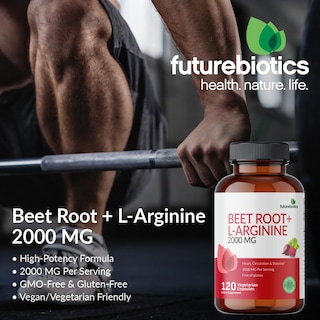 Foto 4 | Suplemento Futurebiotics, Raíz De Remolacha Y L-arginina, 2000 Mg, 120 Cápsulas - Venta Internacional.