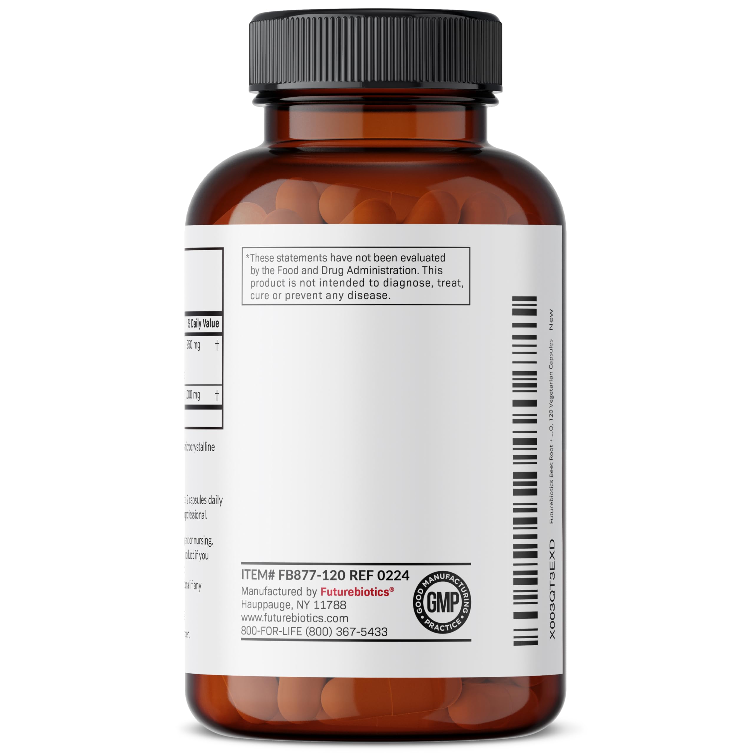 Foto 7 | Suplemento Futurebiotics, Raíz De Remolacha Y L-arginina, 2000 Mg, 120 Cápsulas - Venta Internacional.