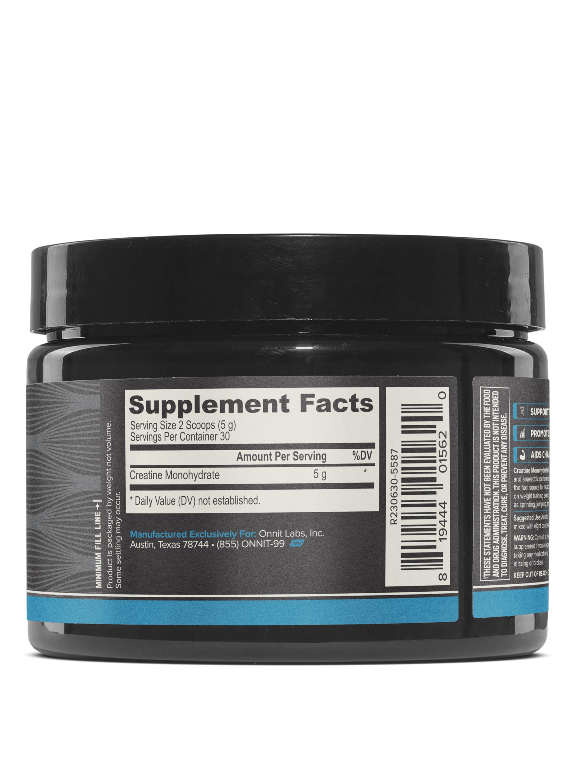 Foto 3 pulgar | Suplemento De Monohidrato De Creatina Onnit 150 G (30 Porciones) - Venta Internacional.