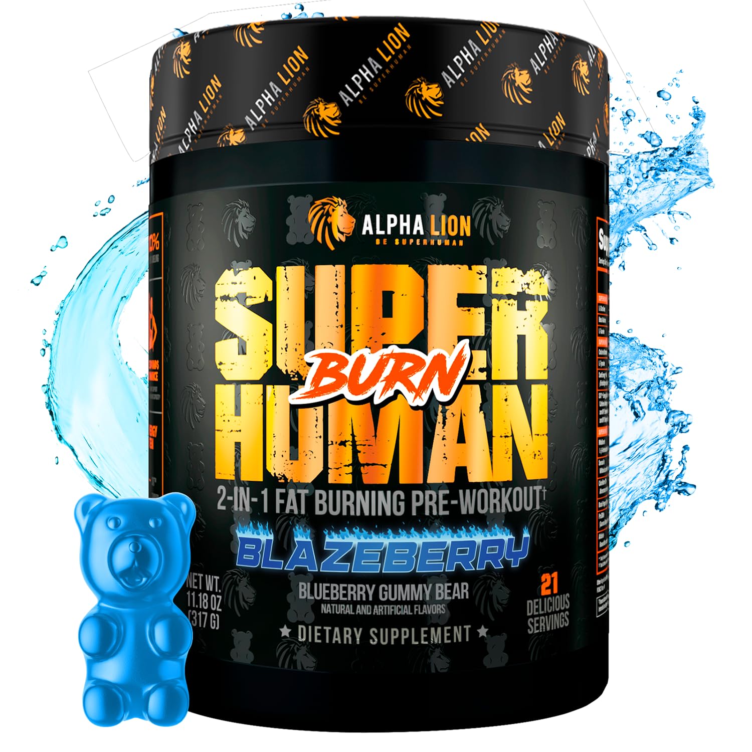 Foto 2 pulgar | Suplemento Alpha Lion Superhuman Burn Antes Del Entrenamiento, 21 Porciones - Venta Internacional.