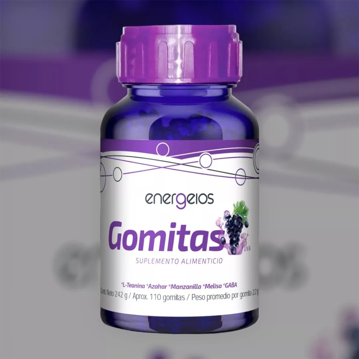 Foto 4 pulgar | Gomitas Relax Con Gaba Y L-teanina Kit Energeios Suplemento