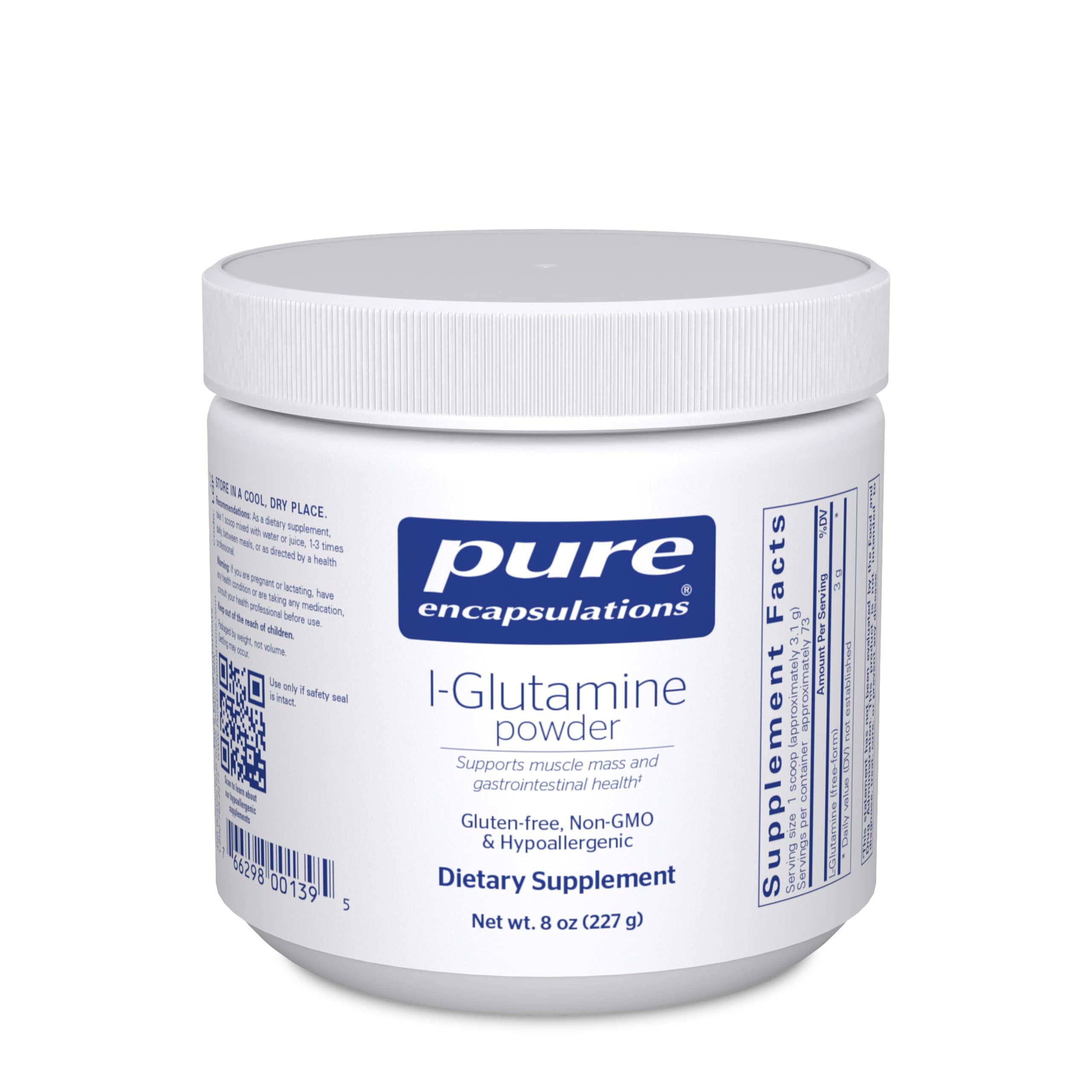 Foto 2 pulgar | Suplemento De L-glutamina En Polvo De Pure Encapsulations, 240 Ml - Venta Internacional.