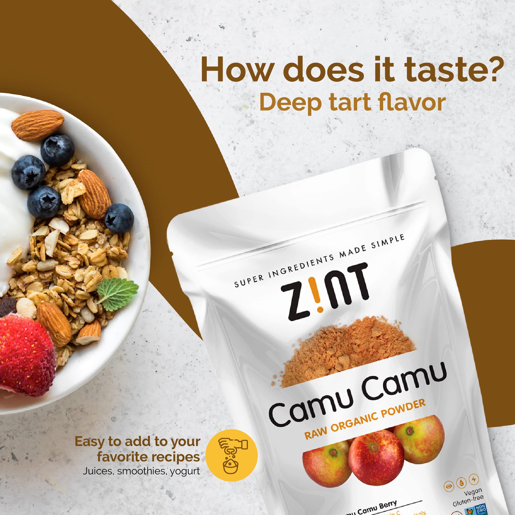 Foto 7 pulgar | Superalimento En Polvo Zint Camu Camu Organic 100g - Venta Internacional.