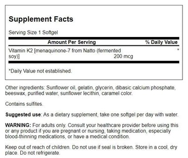 Foto 2 | Suplemento Vitamínico Swanson Maximum Strength Vitamin K2 - Venta Internacional.