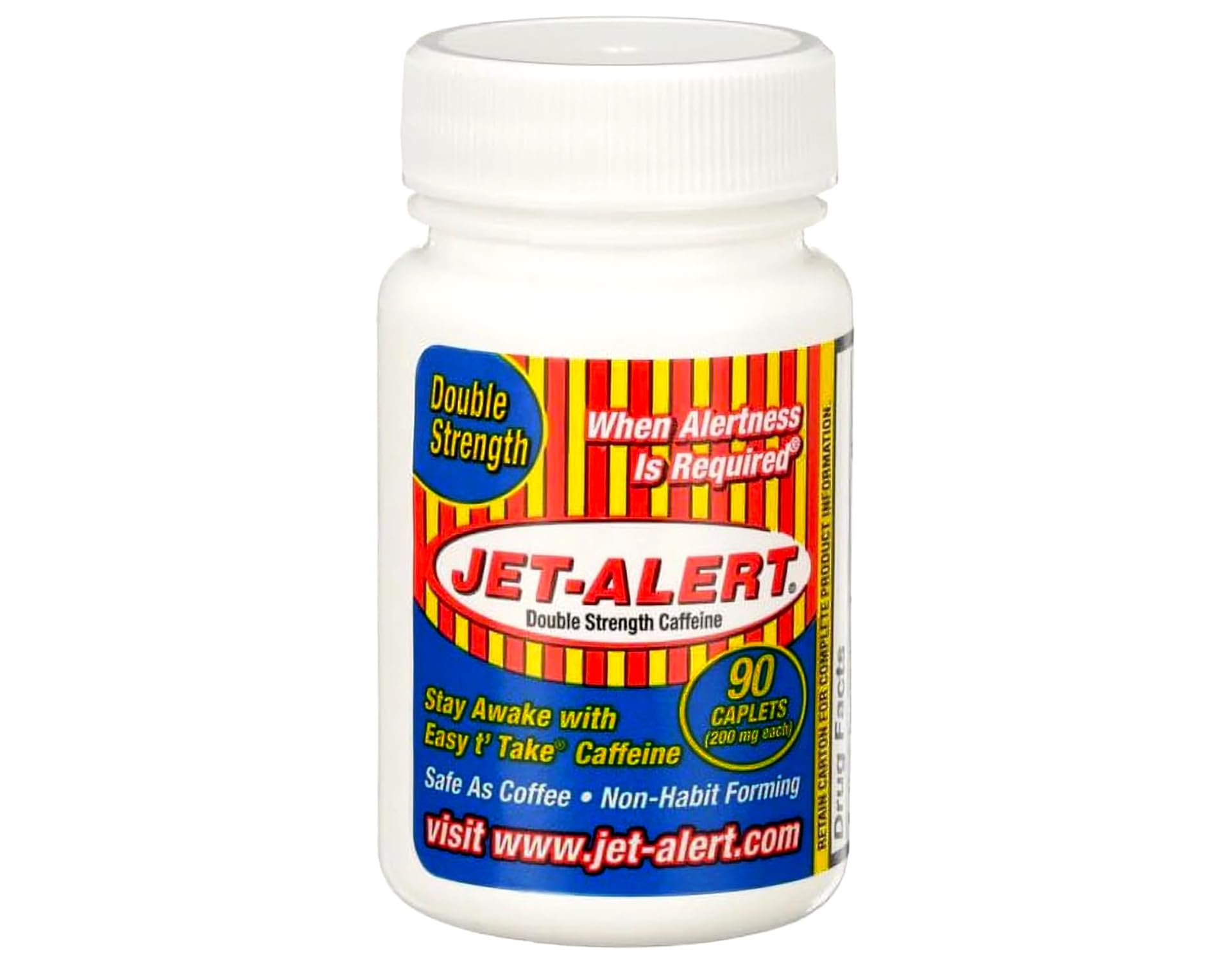 Foto 7 pulgar | Cápsulas De Cafeína Jet-alert Double Strength 200 Mg 90 Cápsulas X3 - Venta Internacional.