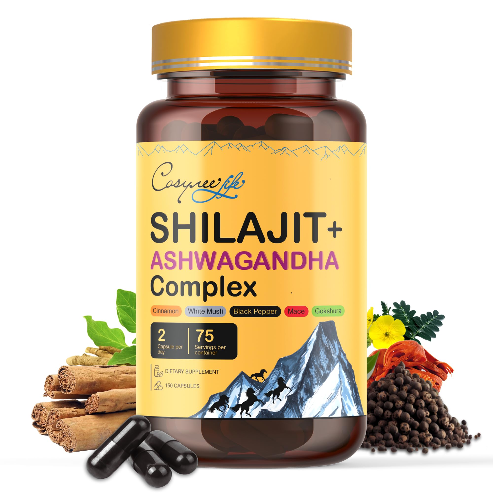 Foto 1 | Suplemento Cosynee Himalayan Shilajit Complex 150 Cápsulas - Venta Internacional.