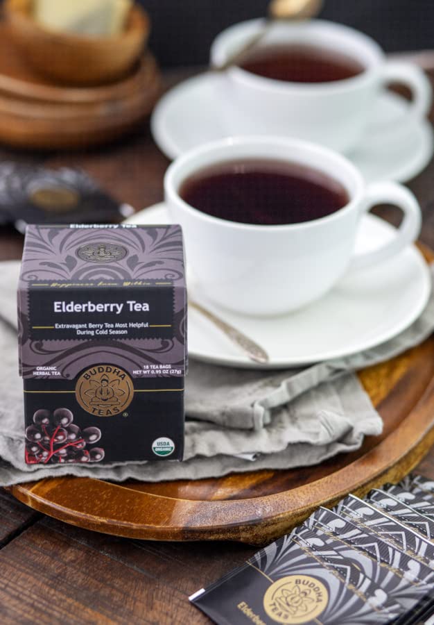 Foto 6 | Té De Hierbas Buddha Teas, Saúco Orgánico, 18 Bolsitas - Venta Internacional.