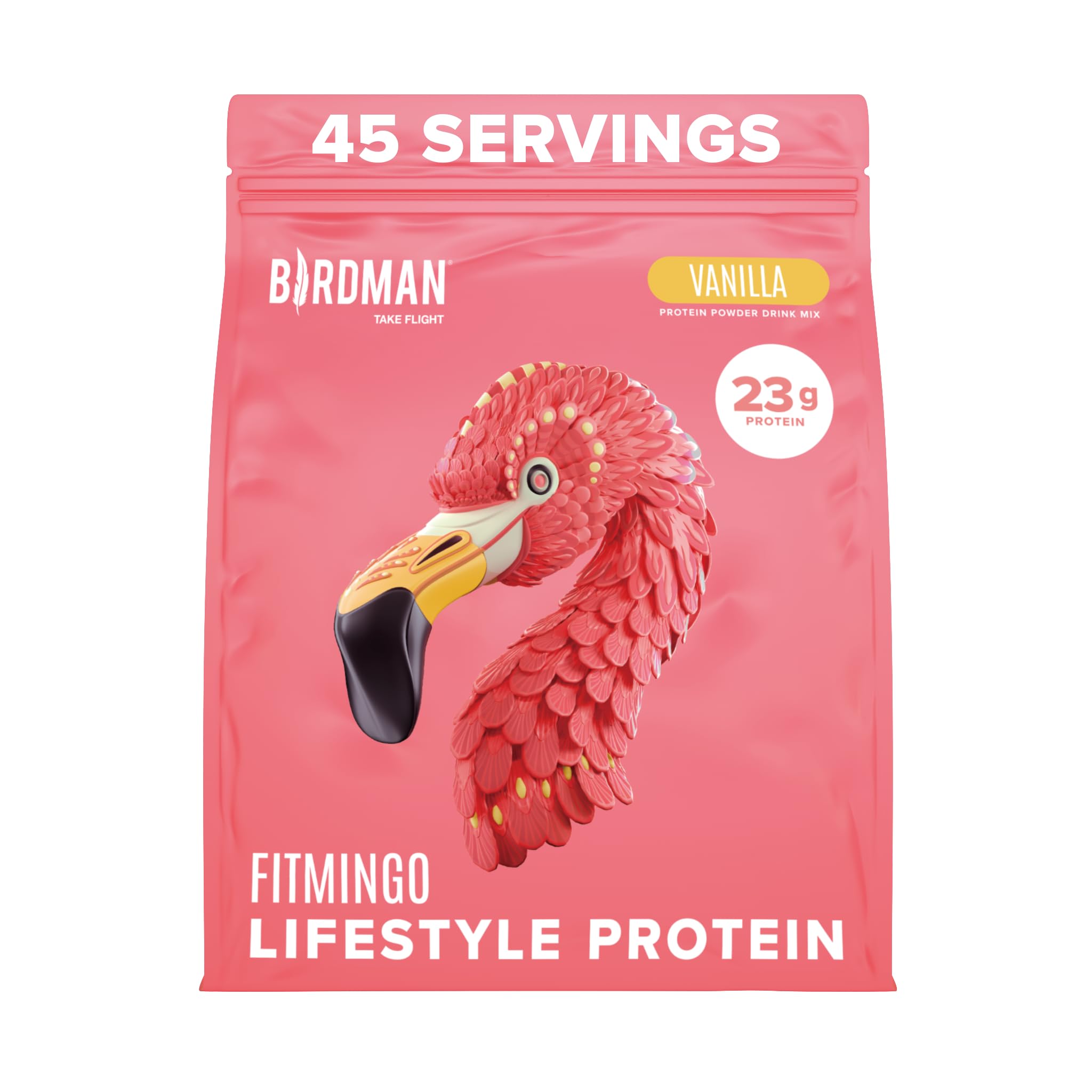 Foto 1 | Proteína En Polvo Birdman Fitmingo Vegan Para Mujer, 23 G, Vainilla - Venta Internacional.