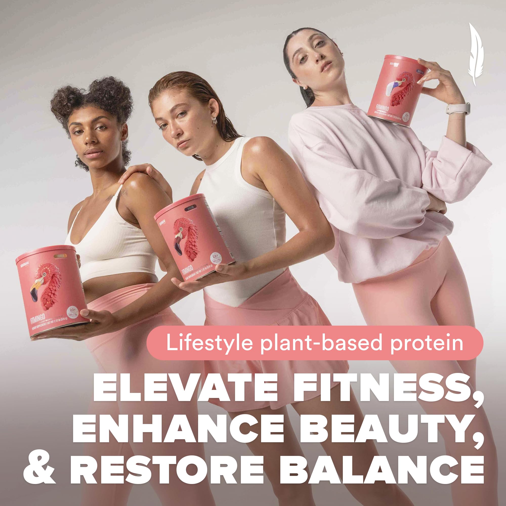 Foto 3 | Proteína En Polvo Birdman Fitmingo Vegan Para Mujer, 23 G, Vainilla - Venta Internacional.