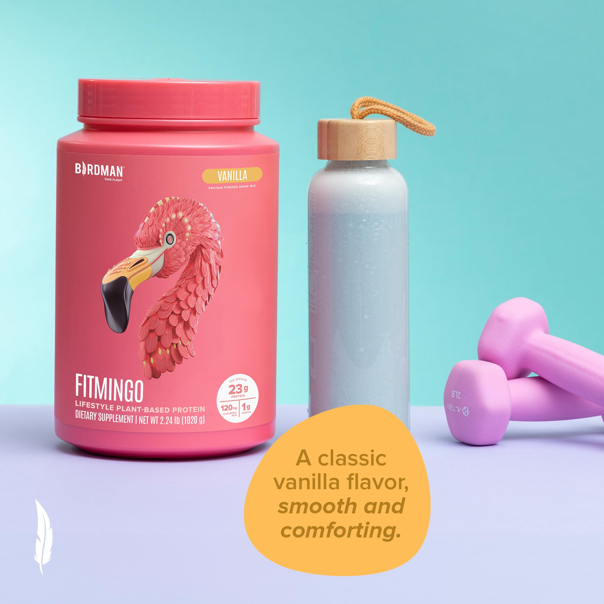 Foto 8 pulgar | Proteína En Polvo Birdman Fitmingo Vegan Para Mujer, 23 G, Vainilla - Venta Internacional.
