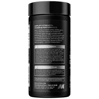 Foto 2 | Suplemento Muscletech Platinum 100% En Pastillas De Creatina, 100 Unidades - Venta Internacional.