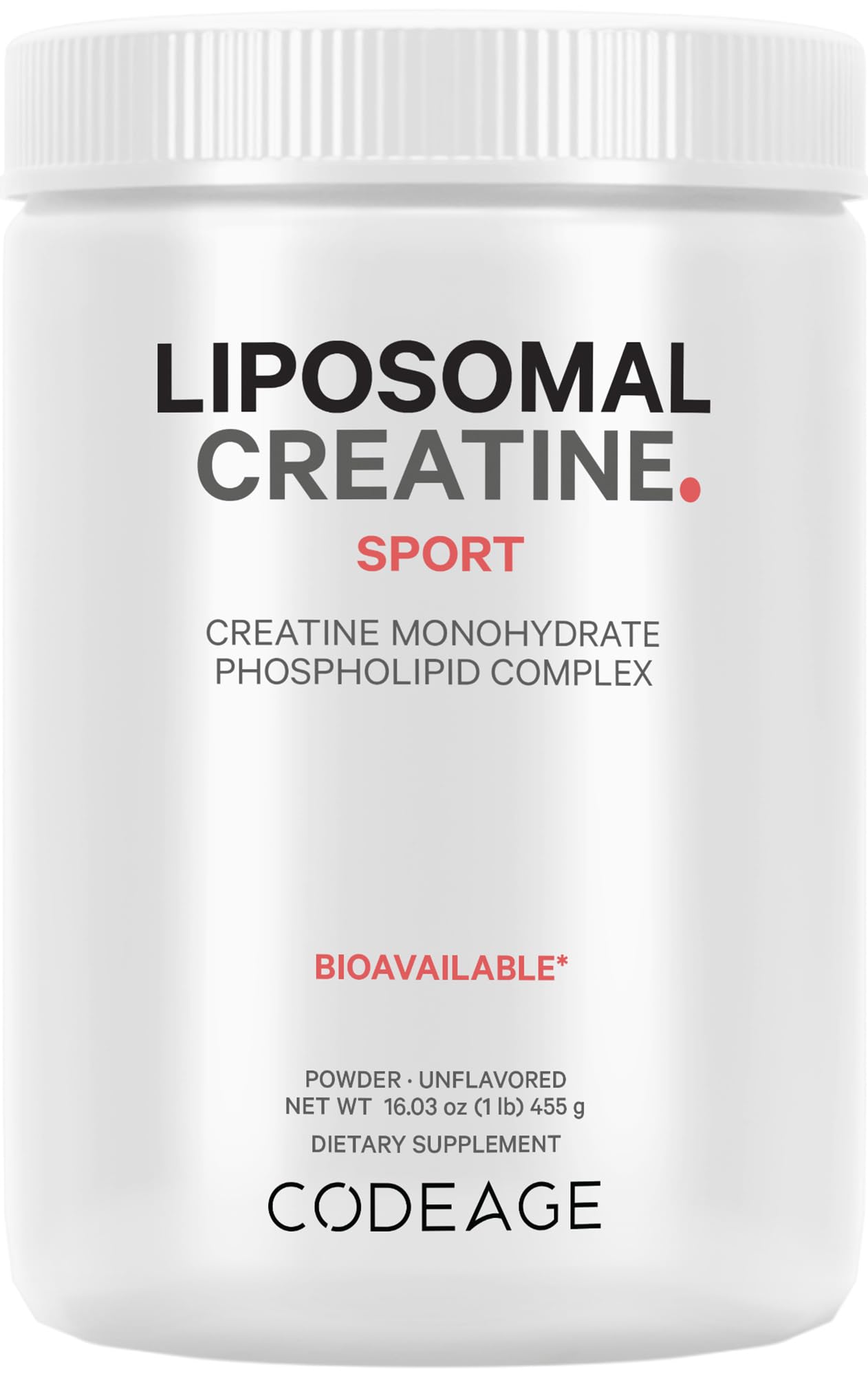 Foto 2 pulgar | Suplemento De Creatina Liposomal En Polvo Codeage 5000 Mg 90 Serv - Venta Internacional.