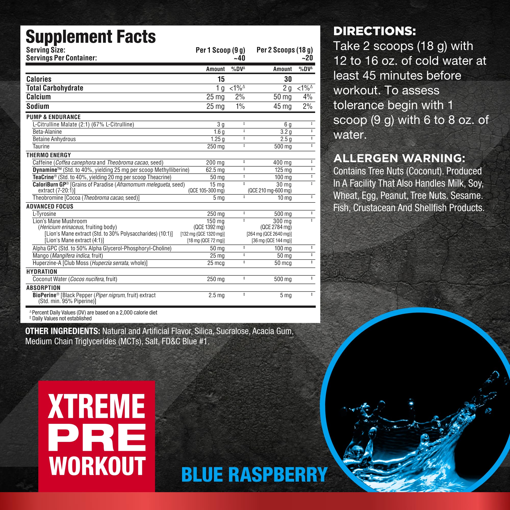Foto 3 pulgar | Polvo Para Antes Del Entrenamiento Allmax Nutrition Impact Igniter Extreme - Venta Internacional.