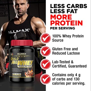 Foto 3 | Crema De Cacahuete Con Chocolate Allmax Gold Allwhey De Proteína En Polvo - Venta Internacional.