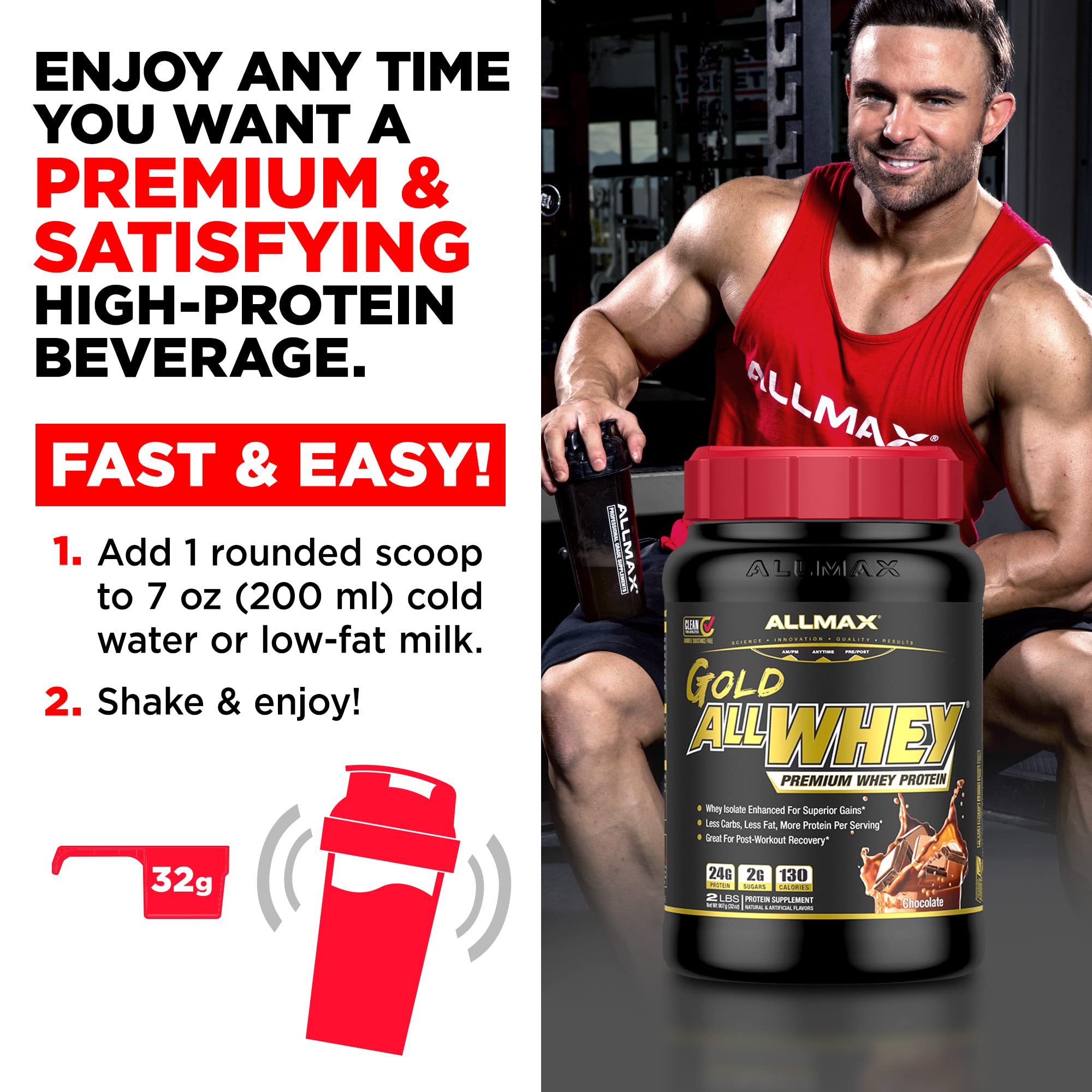 Foto 5 pulgar | Crema De Cacahuete Con Chocolate Allmax Gold Allwhey De Proteína En Polvo - Venta Internacional.