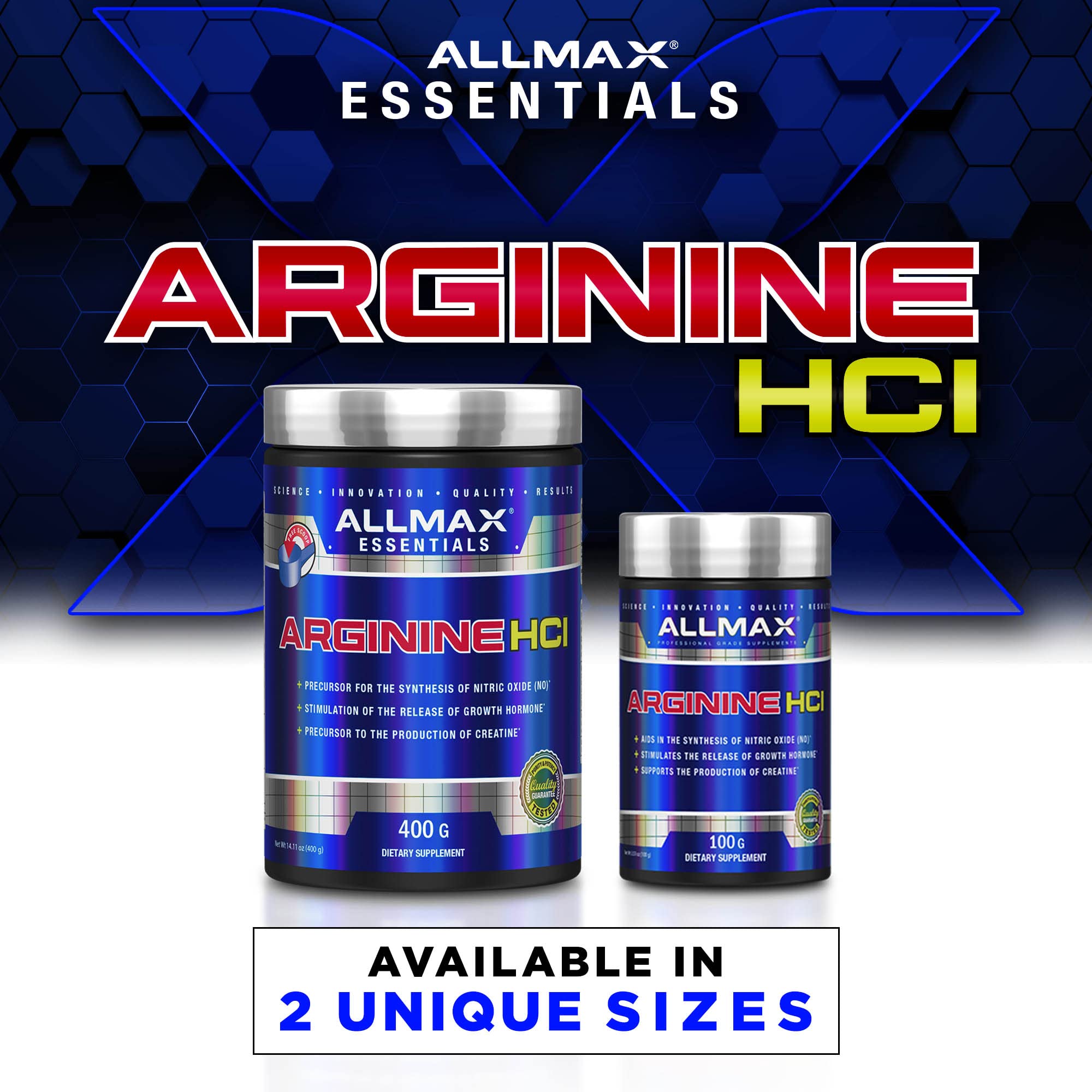 Foto 7 pulgar | Suplemento Allmax Nutrition En Polvo De Arginina 400 G - Venta Internacional.