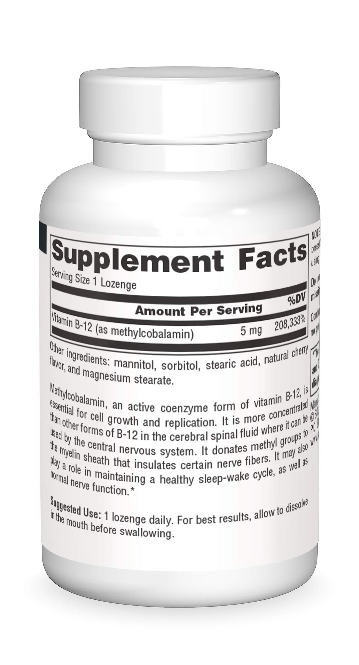 Foto 4 pulgar | Suplemento Source Naturals Metilcobalamina y Vitamina B-12 5 Mg - Venta Internacional