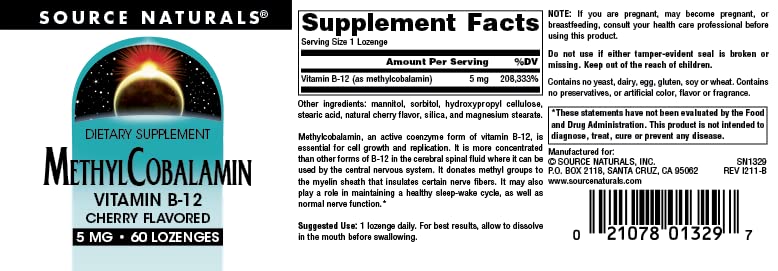 Foto 4 | Suplemento Source Naturals Metilcobalamina y Vitamina B-12 5 Mg - Venta Internacional