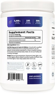 Foto 5 | Tipo De Suplemento: Cero Monohidrato De Creatina, 500 G, 100 Porciones - Venta Internacional.