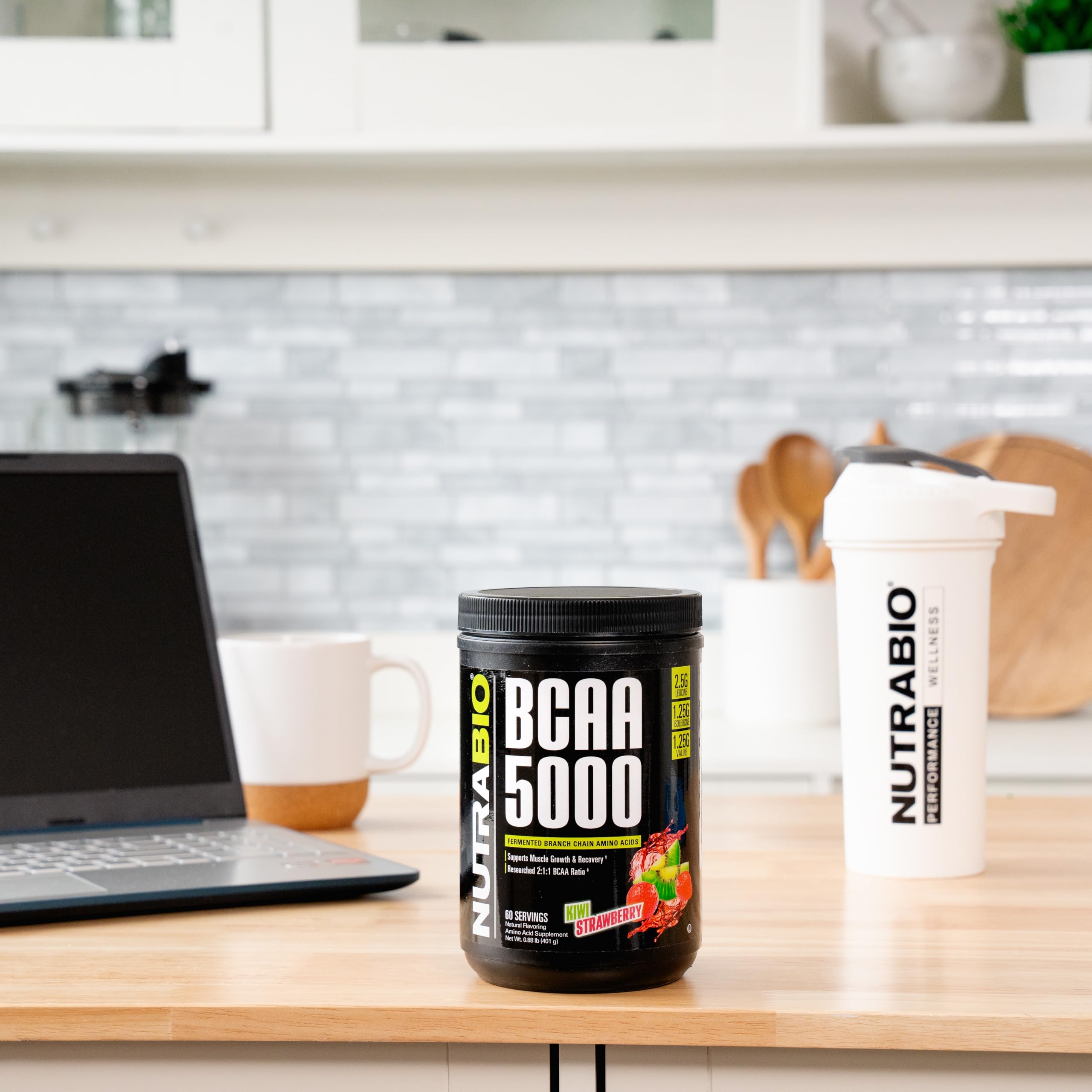 Foto 6 pulgar | BCAA en Polvo NutraBio BCAA 5000 Vegano Fermentado 60 Porciones - Venta Internacional