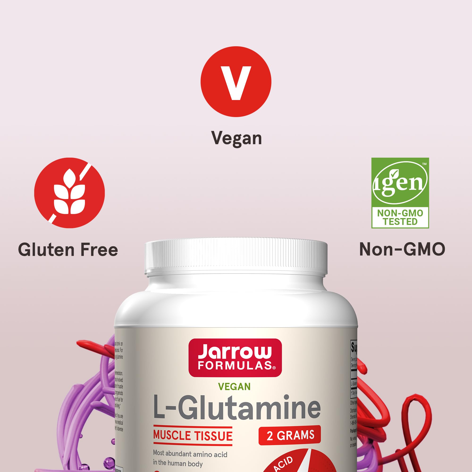 Foto 6 pulgar | Suplemento Jarrow Formulas L-glutamina 2 G Para Músculos 1000 G - Venta Internacional.