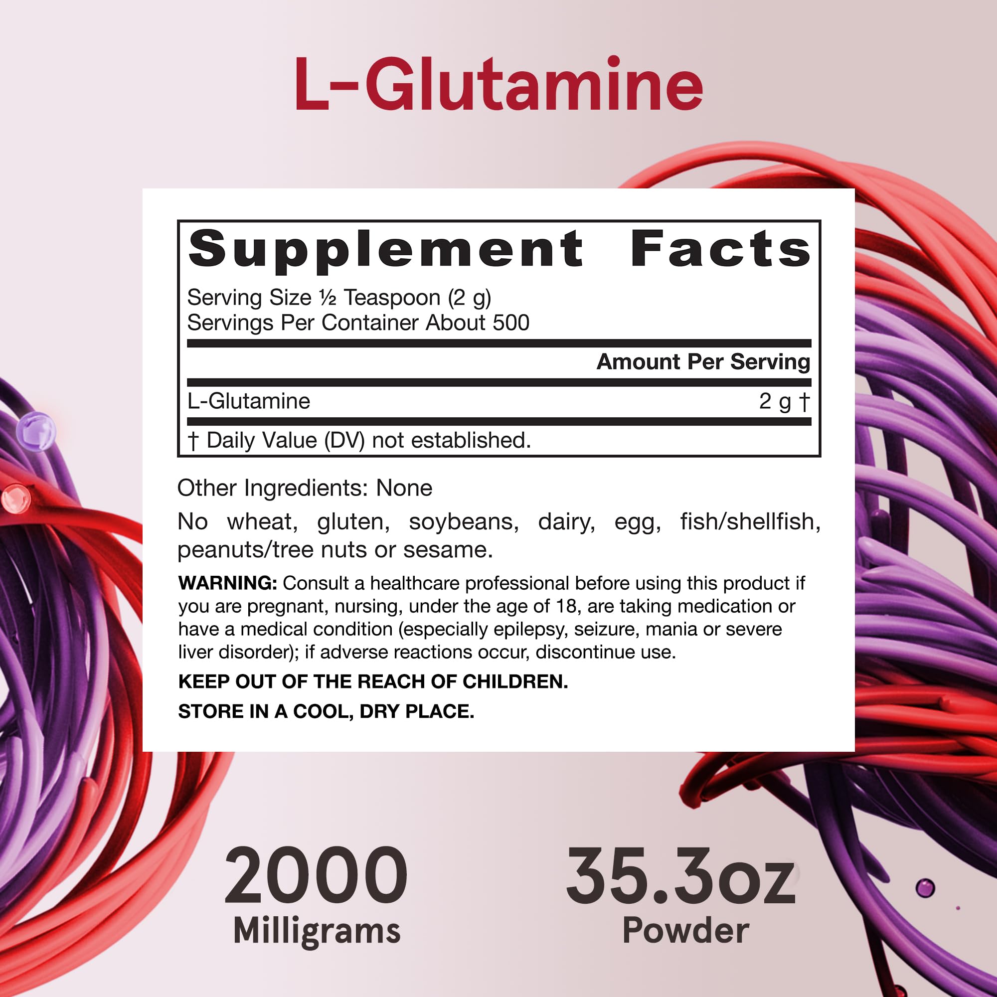 Foto 7 pulgar | Suplemento Jarrow Formulas L-glutamina 2 G Para Músculos 1000 G - Venta Internacional.