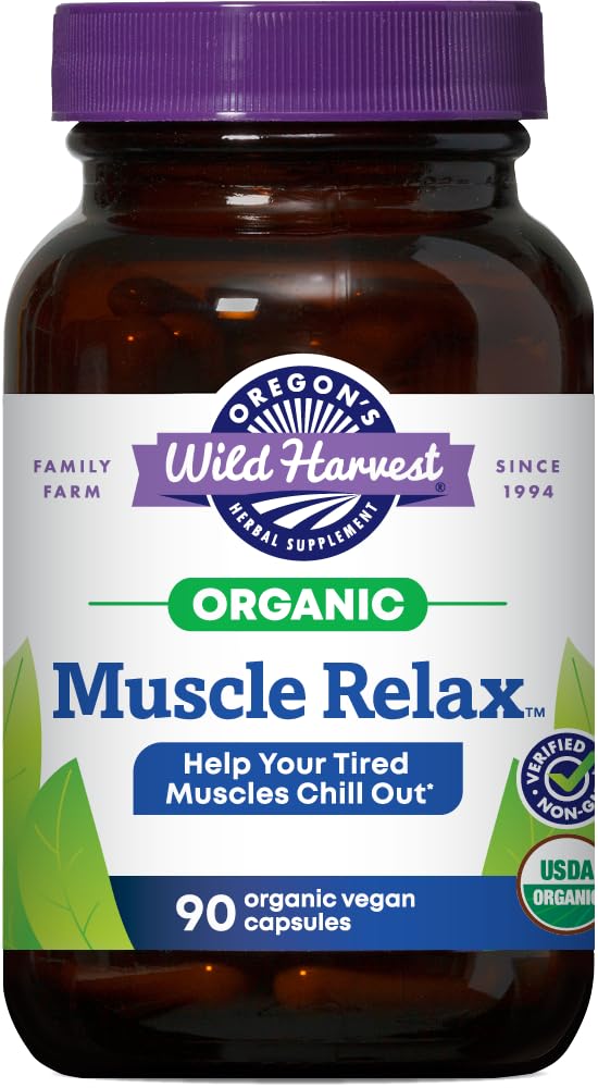 Foto 2 pulgar | Suplemento Wild Harvest Muscle Relax De Oregon, 90 Cápsulas Veganas - Venta Internacional.