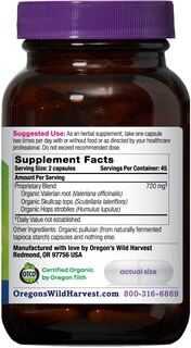 Foto 2 | Suplemento Wild Harvest Muscle Relax De Oregon, 90 Cápsulas Veganas - Venta Internacional.
