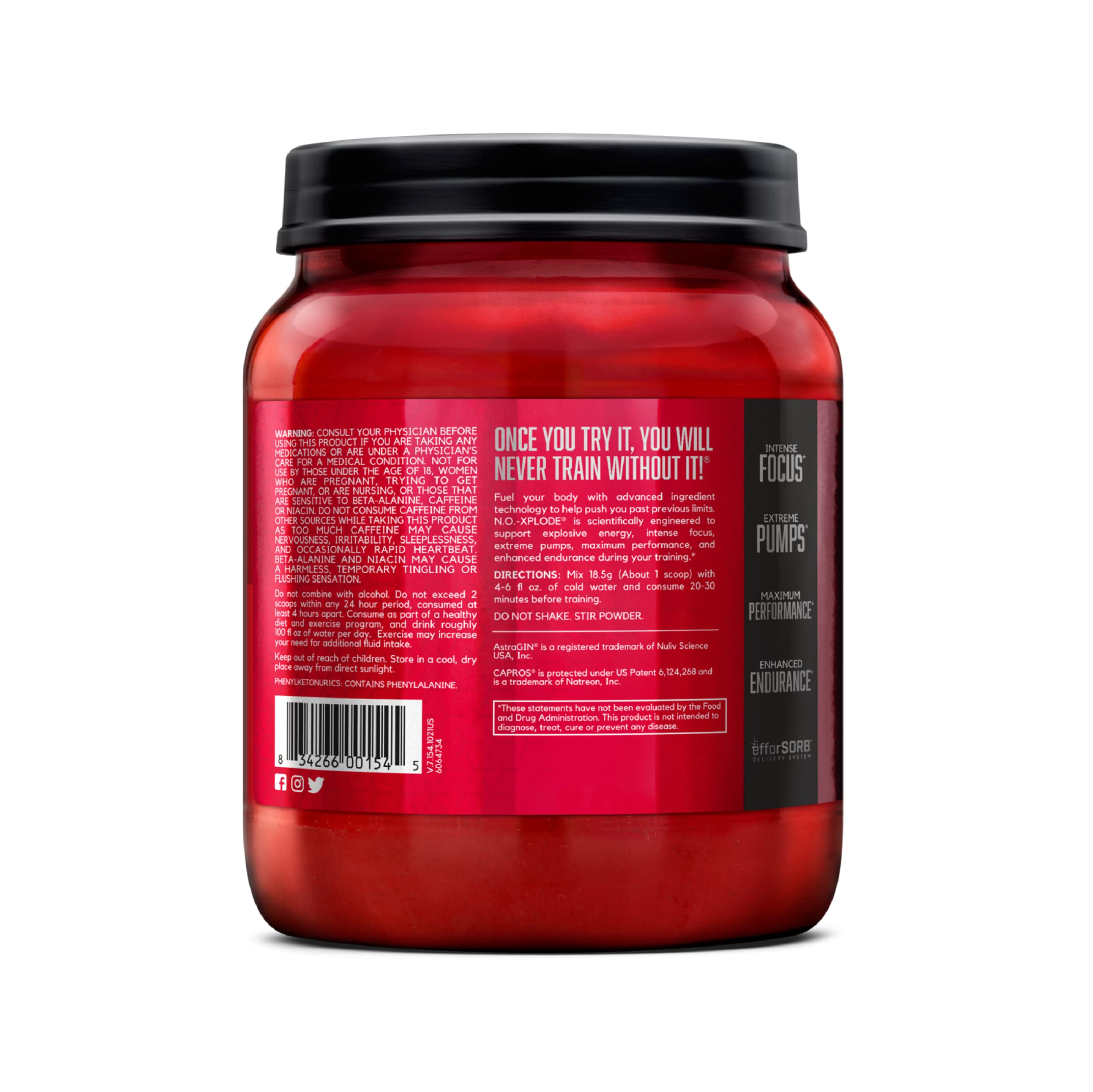 Foto 8 pulgar | Suplemento Energético Bsn N.o.-xplode En Polvo Para Antes Del Entrenamiento, 60 Porciones - Venta Internacional.