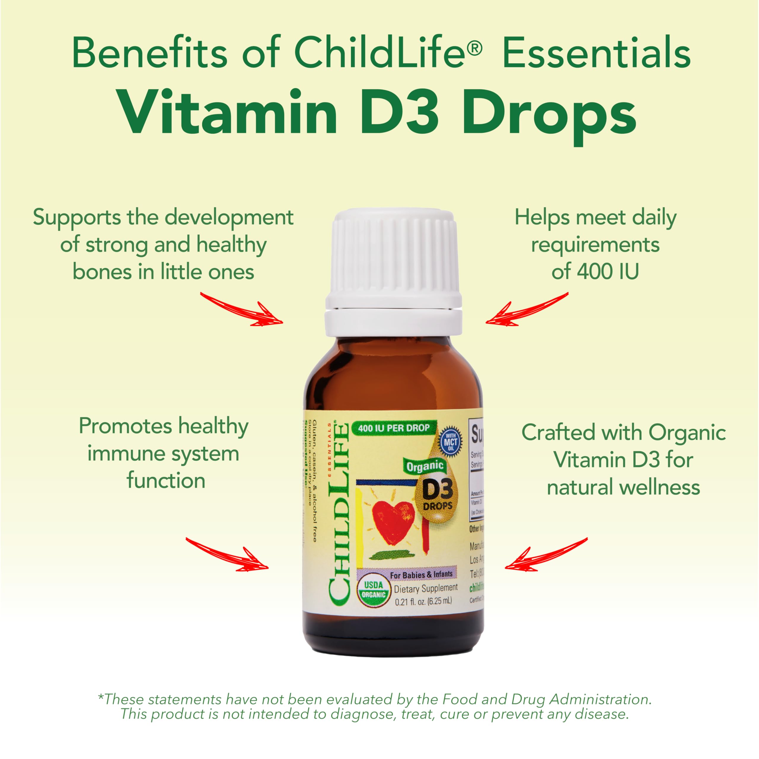 Foto 6 pulgar | Vitamina D3 Childlife Essentials Orgánicas 2 Frascos de 6.25 ml C/U - Venta Internacional