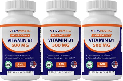 Foto 1 | Suplemento Vitamático Vitamina B1 360 Cápsulas - Venta Internacional