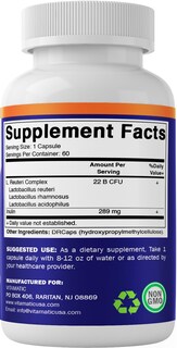 Foto 2 | Suplemento Vitamático Lactobacillus Reuteri Complex 60 Cápsulas - Venta Internacional