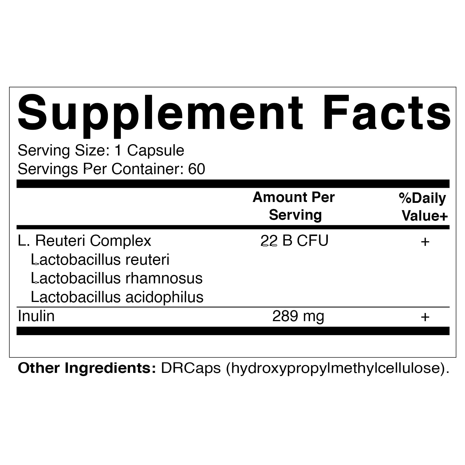Foto 5 pulgar | Suplemento Vitamático Lactobacillus Reuteri Complex 60 Cápsulas - Venta Internacional