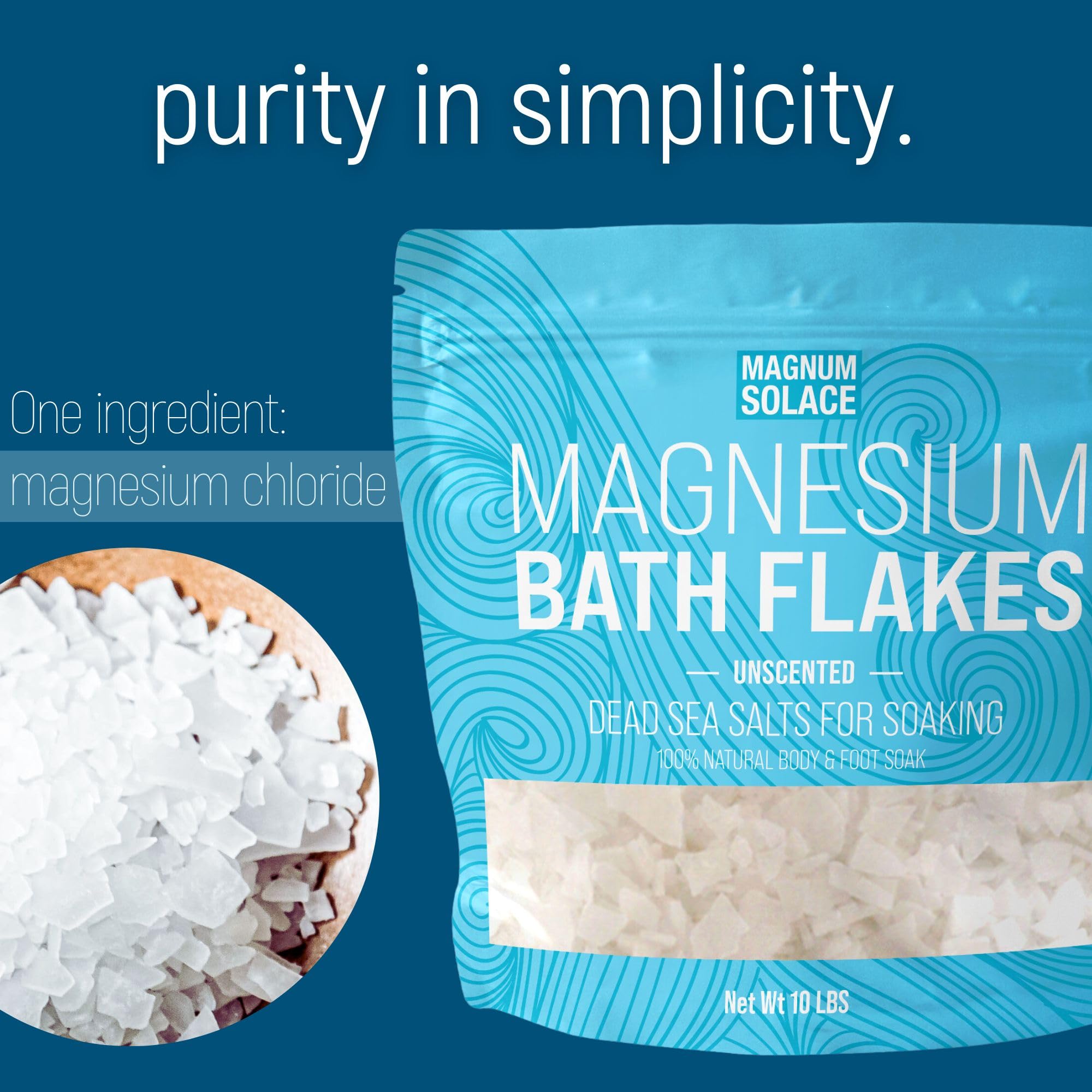 Foto 6 pulgar | Escamas De Magnesio Para Baño Magnum Solace, 4,54 Kg O Más Crema De Noche - Venta Internacional.