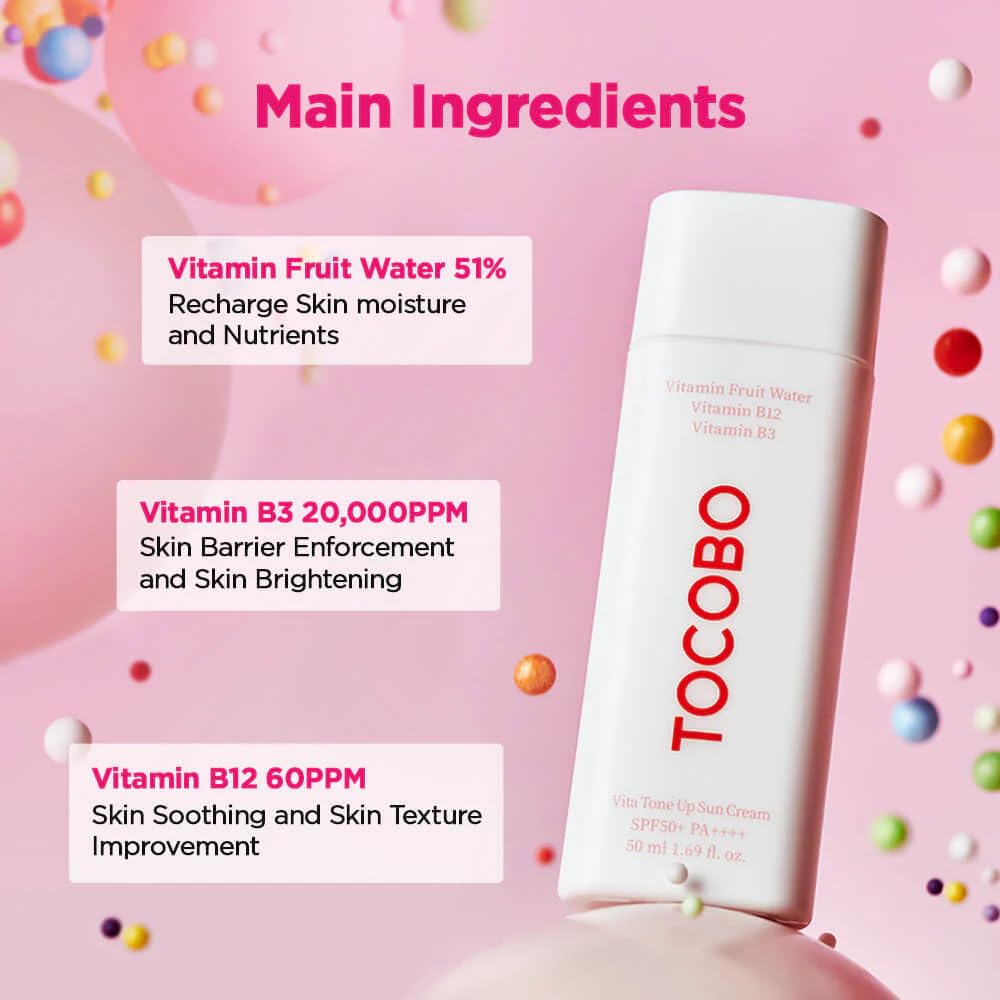Foto 8 pulgar | Crema Solar Tocobo Vita Tone Up Spf50+ Pa++++ 50 Ml - Venta Internacional.