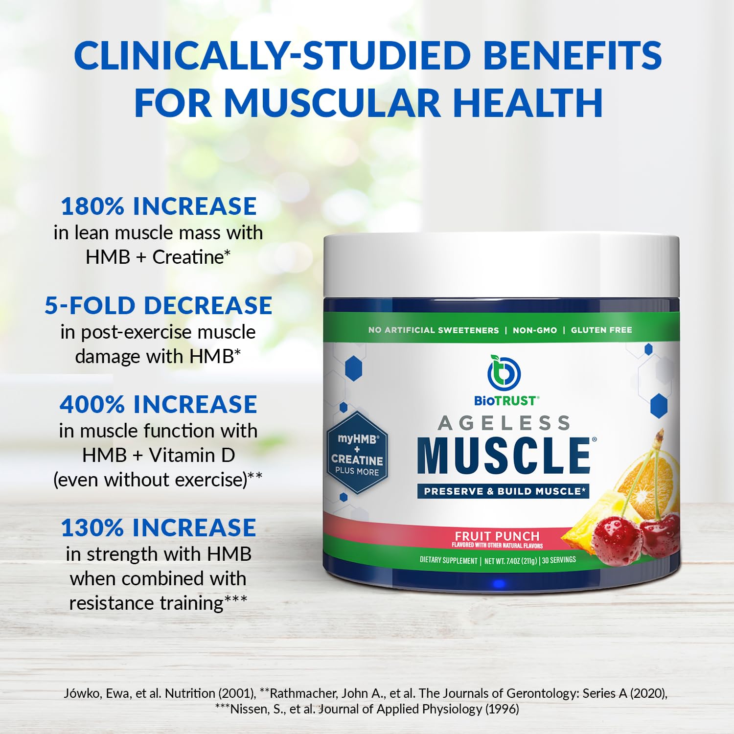 Foto 5 | Muscle Builder Biotrust Ageless Con Creatina Micronizada 60 Dosis - Venta Internacional.