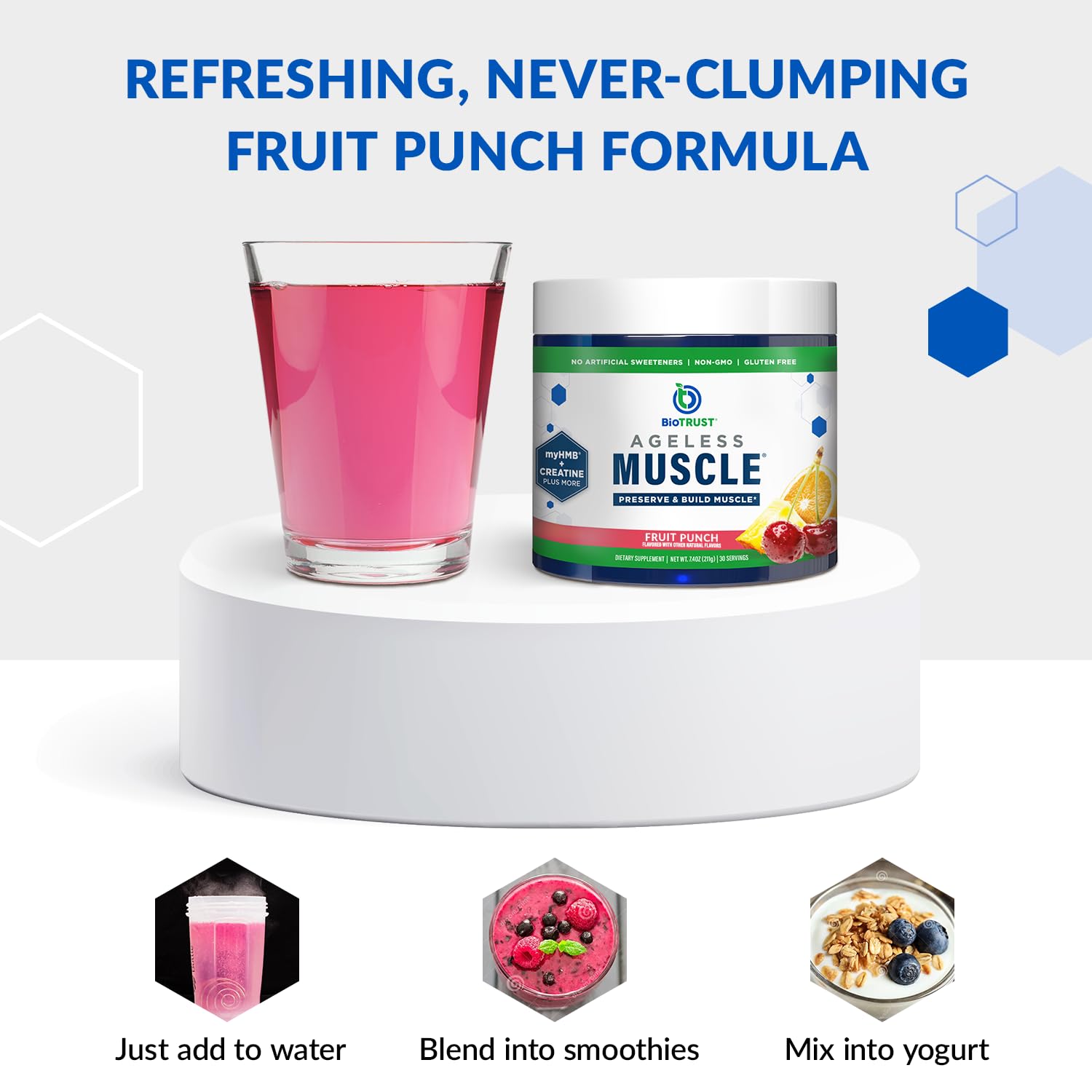Foto 7 pulgar | Muscle Builder Biotrust Ageless Con Creatina Micronizada 60 Dosis - Venta Internacional.