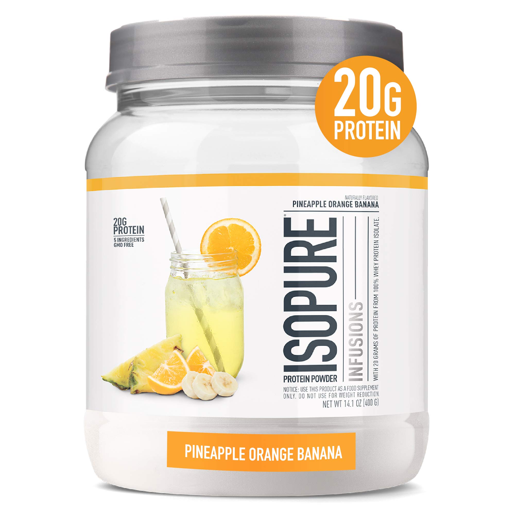 Proteína En Polvo Isopure Prime Infusions Piña, Naranja Y Plátano - Venta Internacional.