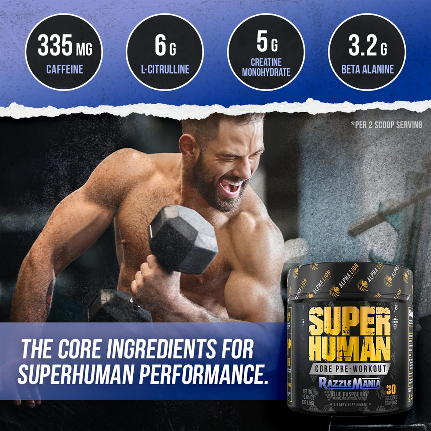 Foto 5 | Alpha Lion Core Con Creatina Performance 30 Dosis Antes Del Entrenamiento - Venta Internacional.