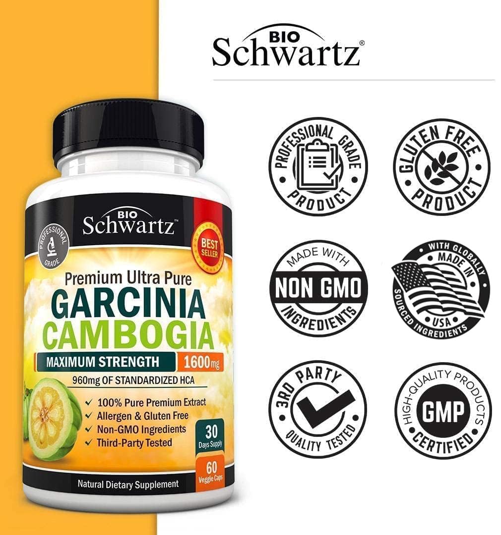 Foto 3 | Píldoras Para Bajar De Peso Bioschwartz Garcinia Cambogia 60ct - Venta Internacional.