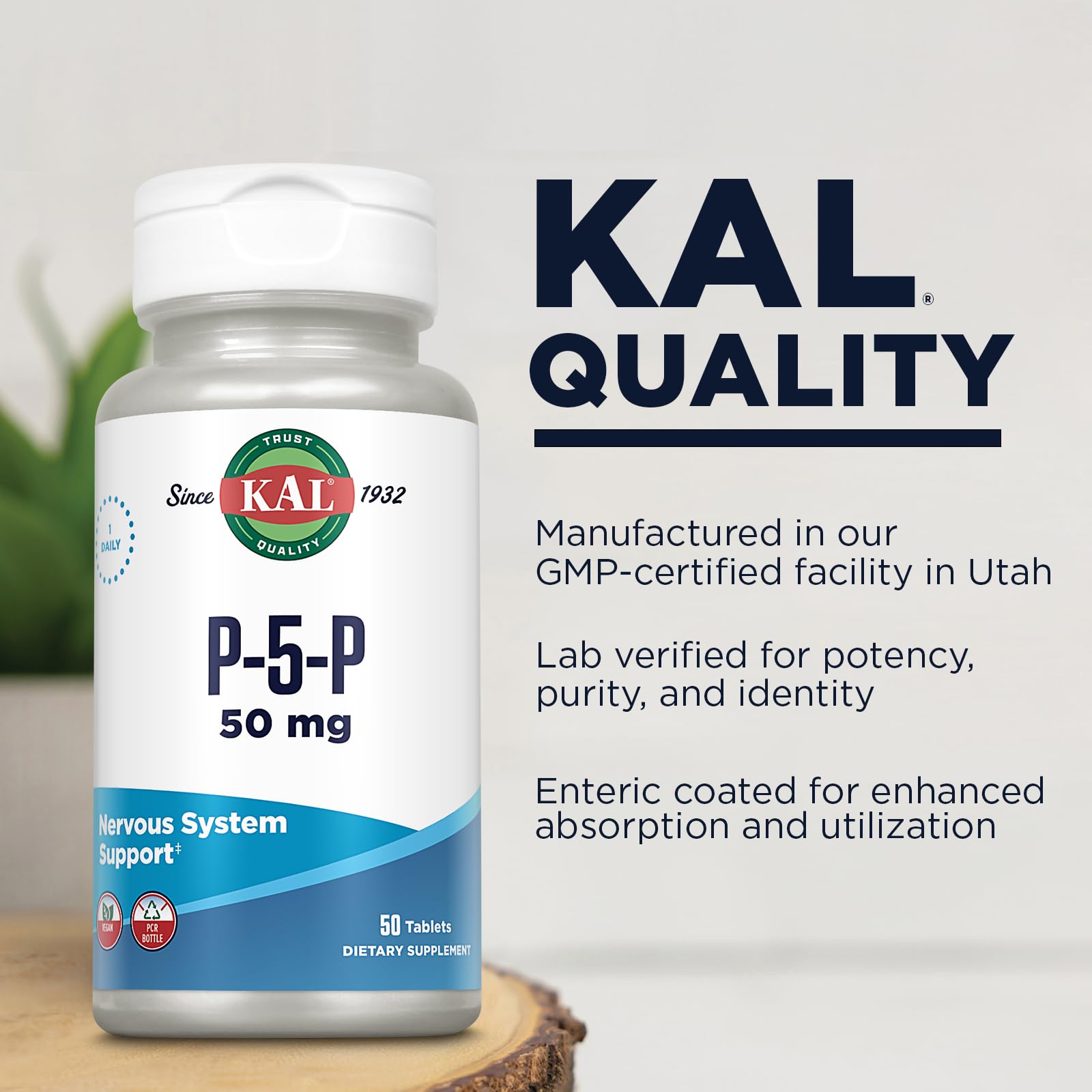 Foto 4 | Suplemento Kal B-6 Piridoxal-5-fosfato 50 Mg 50 Tabletas - Venta Internacional