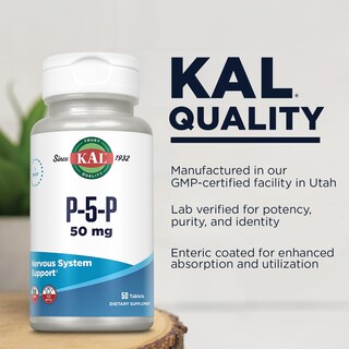 Foto 4 | Suplemento Kal B-6 Piridoxal-5-fosfato 50 Mg 50 Tabletas - Venta Internacional