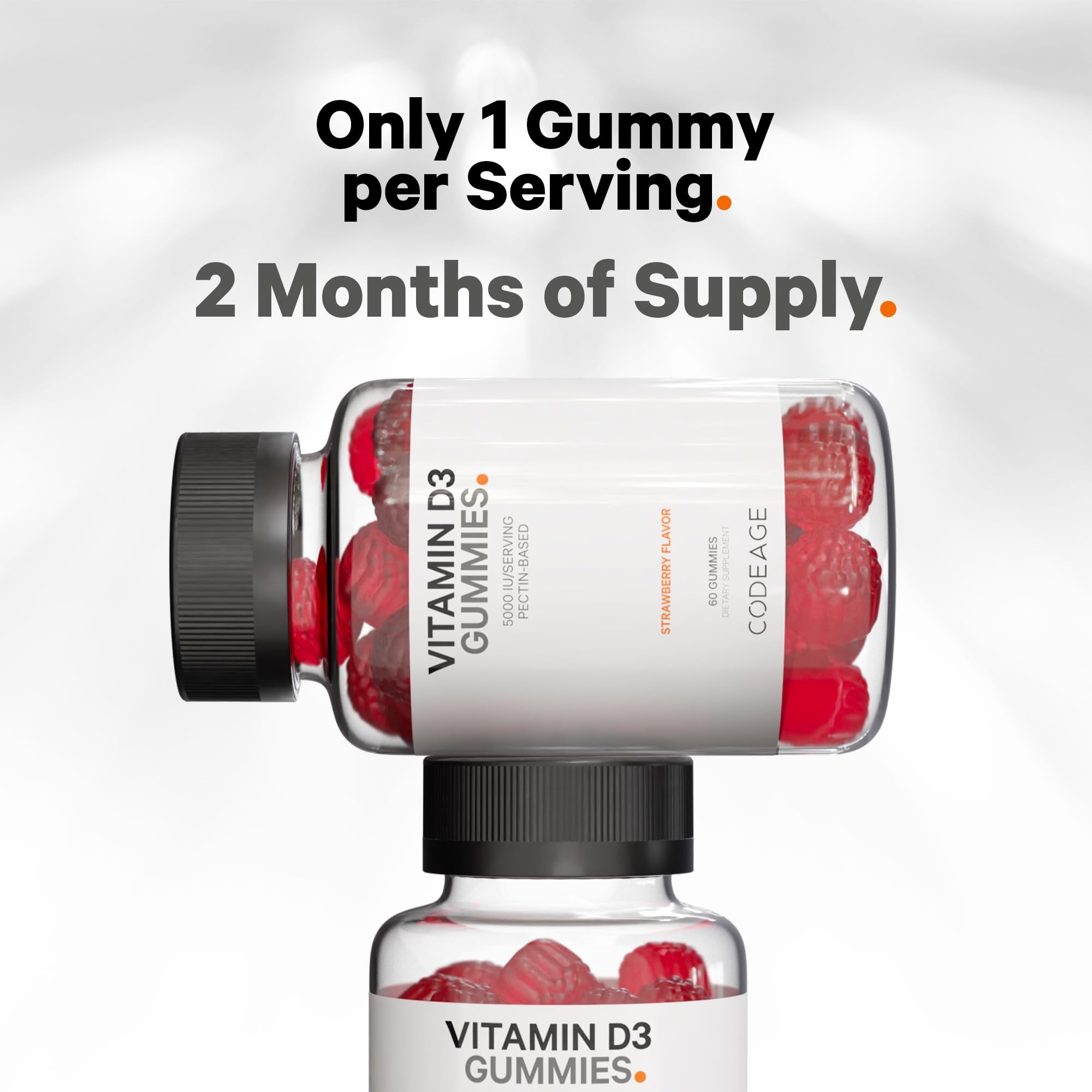 Foto 6 pulgar | Gominolas De Vitamina D3, Codeage, 5000 Ui, 125 Mcg, Paquete De 2 - Venta Internacional.