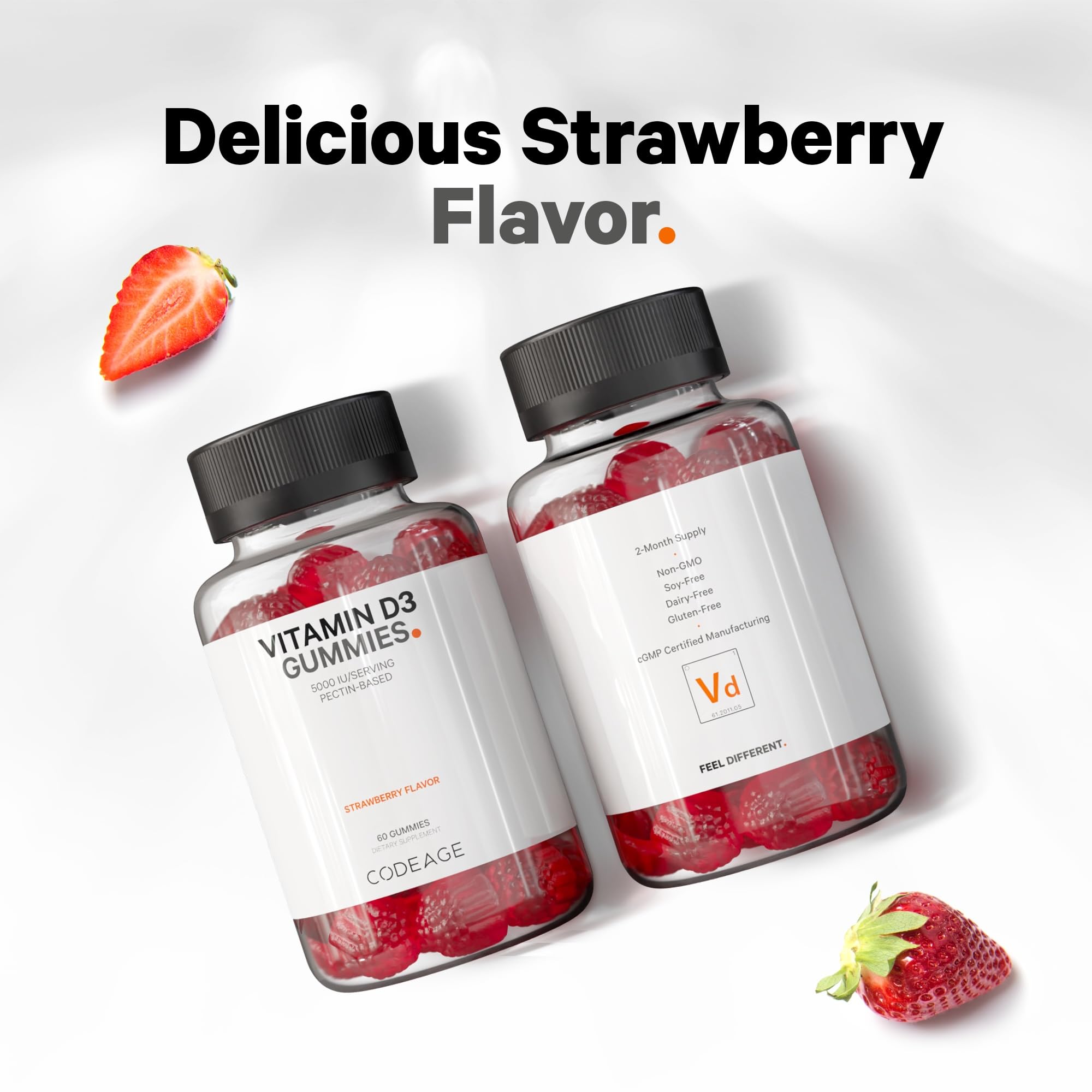 Foto 7 | Gominolas De Vitamina D3, Codeage, 5000 Ui, 125 Mcg, Paquete De 2 - Venta Internacional.