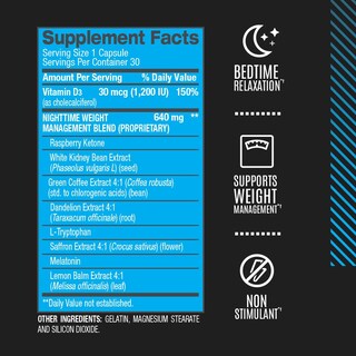 Foto 7 | Suplemento Bpi Sports Nite Burn Nighttime Fat Burner 30 Porciones - Venta Internacional.