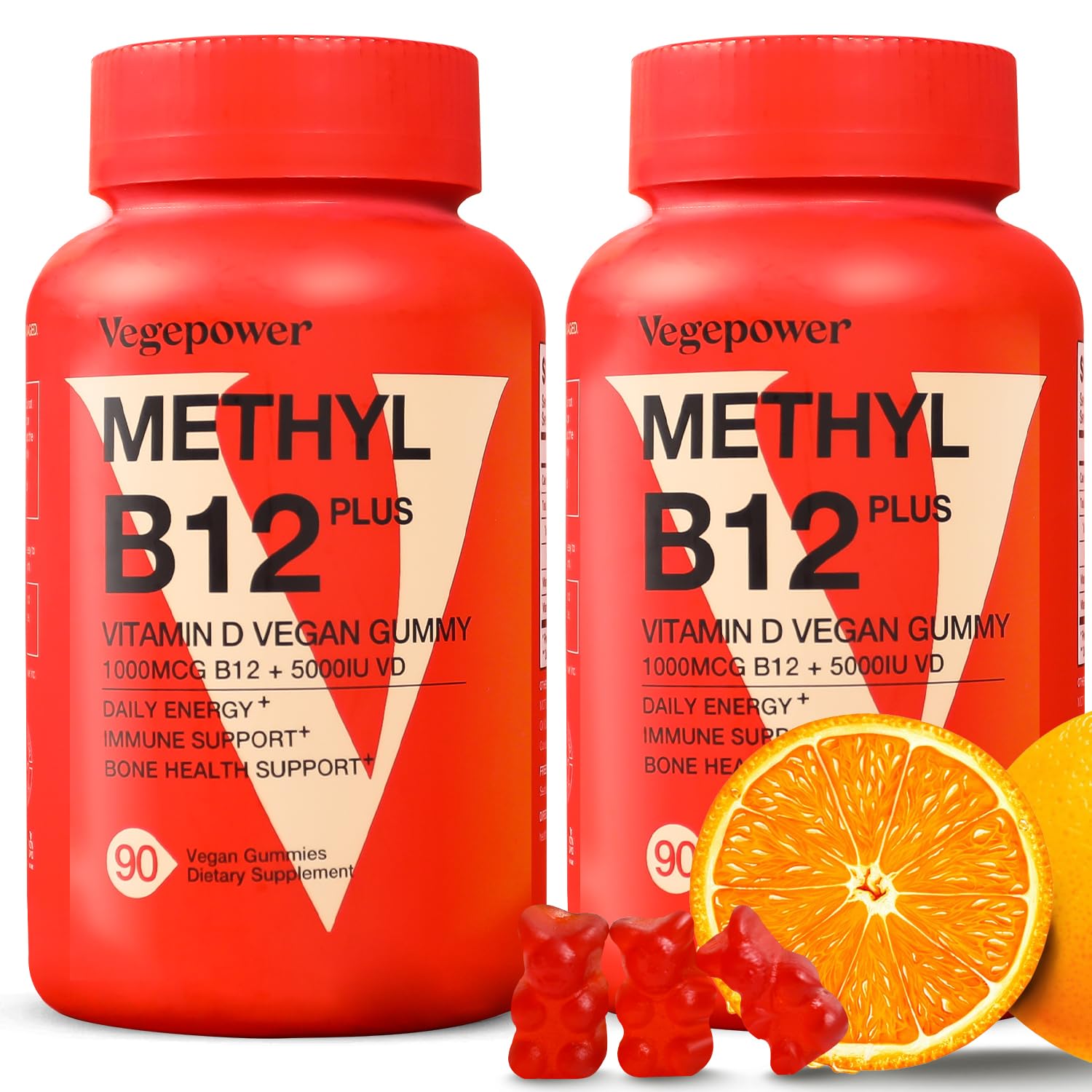 Foto 1 | Complemente Las Gomitas Vegepower Con Vitamina B12 De 1000 Mcg Con Vitamina D3 - Venta Internacional.