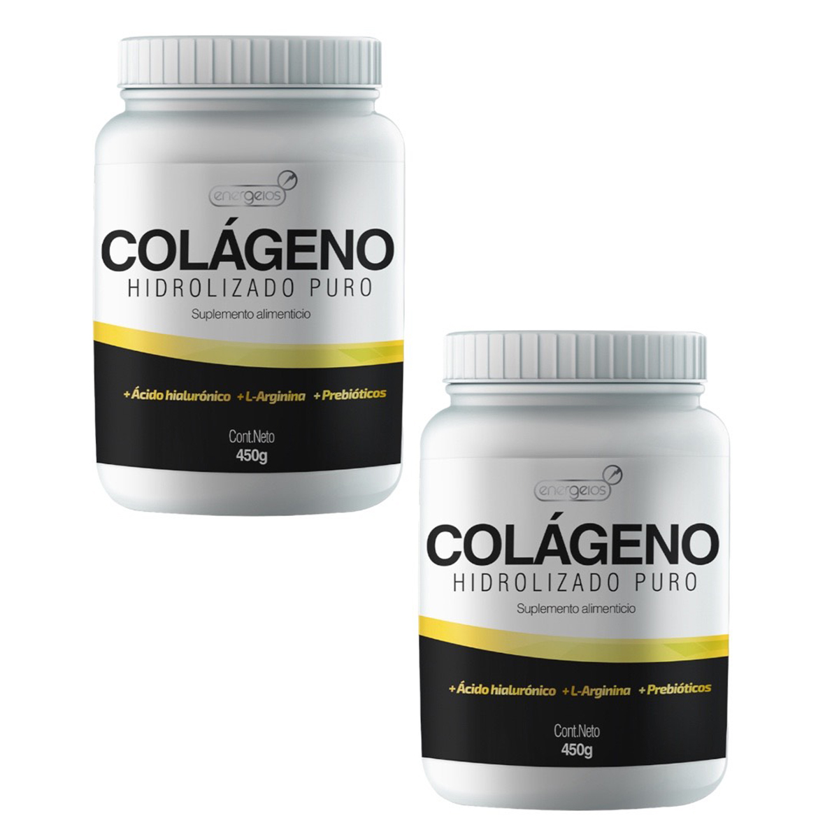 Foto 2 pulgar | Colágeno Hidrolizado 450g Pack 2 Meses Antiedad Energeios