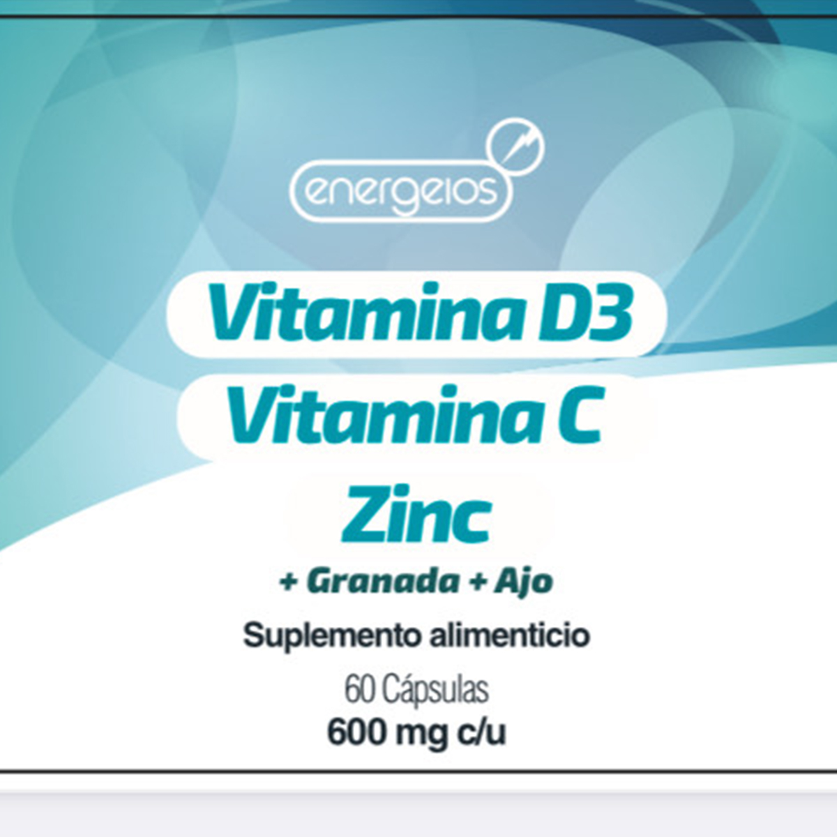 Foto 4 pulgar | Suplemento Vitamina C D3 Y Zinc 3 Frascos Energeios